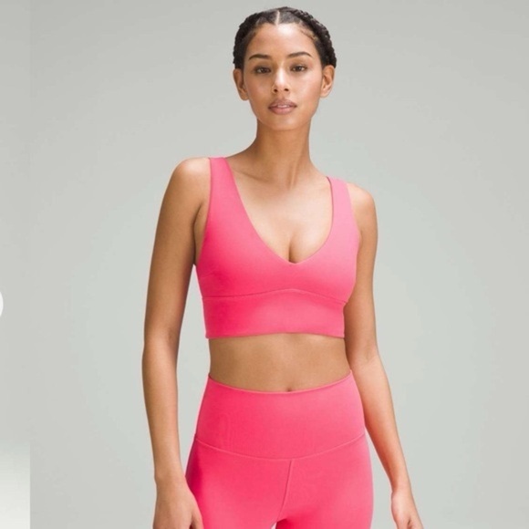 Lululemon V-Neck Bra Lipgloss Size 4🩷 - Picture 1 of 4